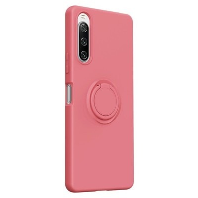 Твердый силиконовый чехол „Ring“ Kickstand (TPU) для Sony Xperia 10 V, красного цвета | Vacins.lv