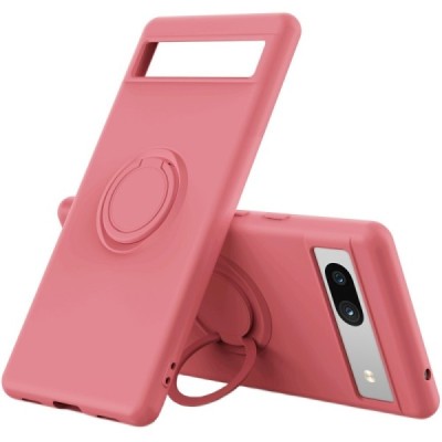 Твердый силиконовый чехол „Ring“ Kickstand (TPU) для Google Pixel 7A, красного цвета | Vacins.lv