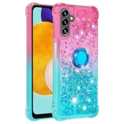 Samsung Galaxy A54 (SM-A546B) Shine Kickstand cieta silikona (TPU) piparmētru rozs apvalks | Vacins.lv
