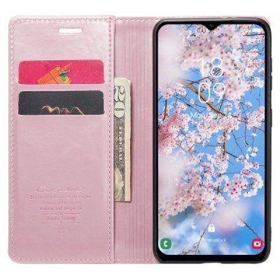 Samsung Galaxy A34 5G (SM-A346E) „CaseMe“ Leather открываемый розовый кожаный чехол - книжка | Vacins.lv
