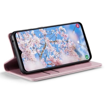 Samsung Galaxy A34 5G (SM-A346E) „CaseMe“ Leather открываемый розовый кожаный чехол - книжка | Vacins.lv