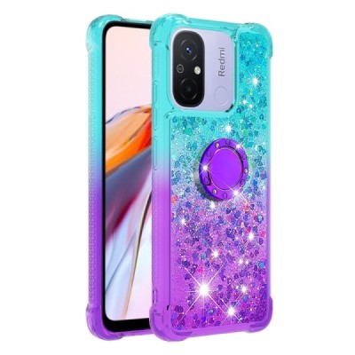 Xiaomi Redmi 12C (Redmi 11A) Shine Kickstand cieta silikona (TPU) piparmētru violeta apvalks | Vacins.lv