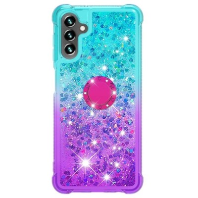 Твердый силиконовый чехол (TPU) „Shine“ Kickstand для Galaxy A34 5G (SM-A346E), мятного/фиолетового цвета | Vacins.lv