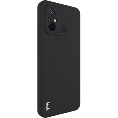 Xiaomi Redmi 12C „Imak“ cieta silikona (TPU) melns apvalks | vacins.lv