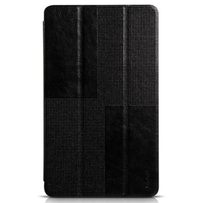 Greznais „HOCO“ Crystal sērijas ādas atvērams melns Samsung Galaxy Tab S 8.4 T705 futrālis / Vacins.lv