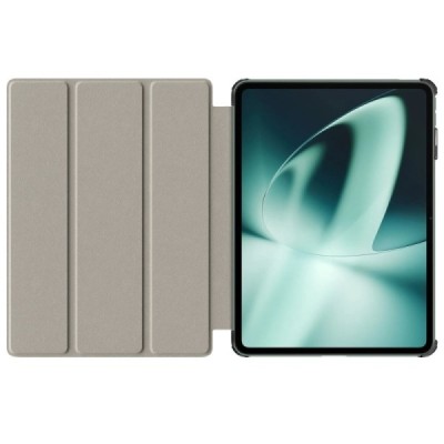OnePlus Pad (Oppo Pad 2) открываемый серый кожаный чехол - книжка | Vacins.lv
