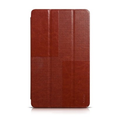 Greznais „HOCO“ Crystal sērijas ādas atvērams brūns Samsung Galaxy Tab S 8.4 T705 futrālis / Vacins.lv
