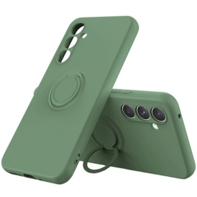 Samsung Galaxy A54 (SM-A546B) „Ring“ Kickstand (TPU) zaļš apvalks | Vacins.lv