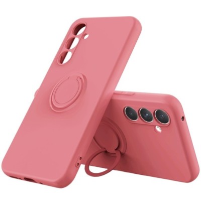 Samsung Galaxy A34 5G (SM-A346E) „Ring“ Kickstand (TPU) sarkans apvalks | vacins.lv
