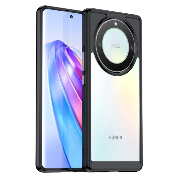 Чехол „Fashion“ - прозрачный/черный (Honor Magic 5 Lite / X9a)