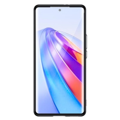 Huawei Honor Magic 5 Lite (Honor X9a) "Fashion" прозрачный чехол из твердого силикона (ТПУ) с черной окантовкой | Vacins.lv