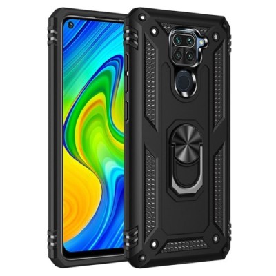 Redmi Note 9 „Kickstand“ усиленная защита - черный, чехол – вставка | Vacins.lv