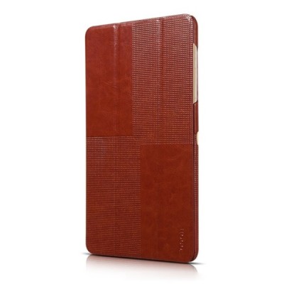 Greznais „HOCO“ Crystal sērijas ādas atvērams brūns Samsung Galaxy Tab S 8.4 T705 futrālis / Vacins.lv