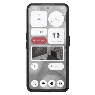 Твердый силиконовый чехол „Carbon“ (TPU) для Nothing Phone 2, серово цвета | Vacins.lv
