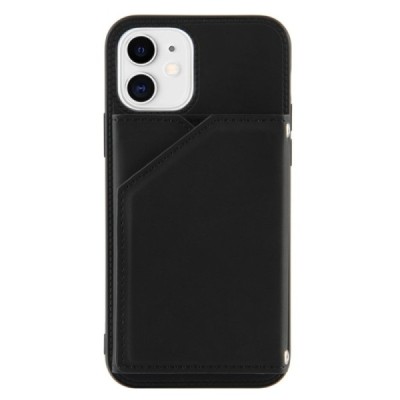 „Shell“ Card Holder Apple iPhone 11 твордий, черный силиконовый чехол | Vacins.lv