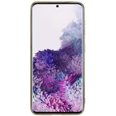 Samsung Galaxy S21 FE (Fan Edition) 5G Shine Glittery пластиковый чехол золотого цвета | Priedai.lt
