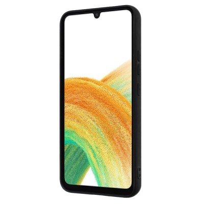 Samsung Galaxy A14 5G (SM-A146B, SM-A145F) „Kickstand“ (TPU) твордий, черный силиконовый чехол | Vacins.lv