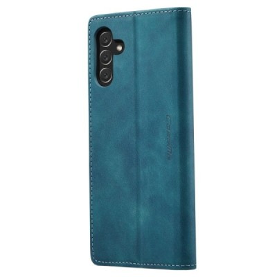 Samsung Galaxy A14 5G (SM-A146B) CaseMe Retro открываемый зелёный кожаный чехол - книжка | Vacins.lv