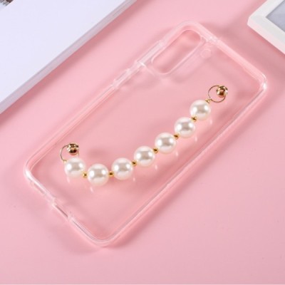 Samsung Galaxy S21 FE (Fan Edition) 5G „Pearl“ Strap твердый силиконовый чехол - прозрачный | Vacins.lv