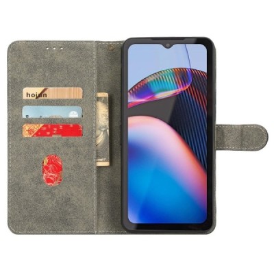 Motorola Defy 2 (Cat S75) черный кожаный чехол-книжка | Vacins.lv