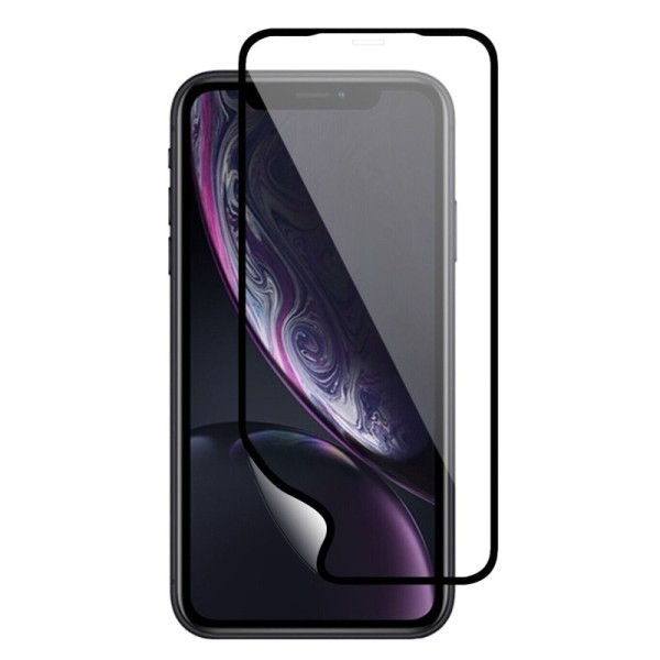 „Ceramics“ гибридная защитная пленка (полное покрытие) - чёрная (iPhone Xr / 11)