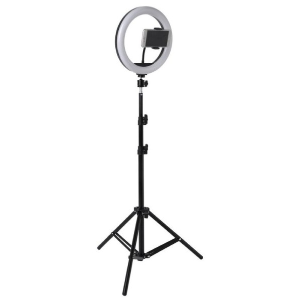 „Tripod“ LED Ring Fill Light держатель телефона/подставка для селфи - чёрный