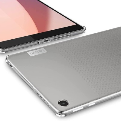 Lenovo Tab M8 8" Gen 4 усиленная защита, прозрачный чехол из твердого силикона и TPU - задняя часть | Vacins.lv