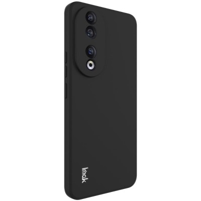 Huawei Honor 90 „Imak“ cieta silikona (TPU) melns apvalks | vacins.lv