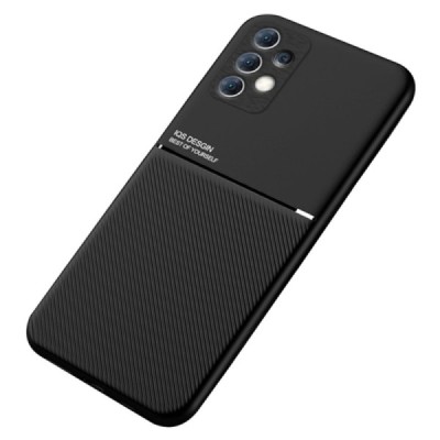 „Lines“ Magnetic магнитный чехол для Samsung Galaxy A33 5G (SM-A336E), черный силиконовый чехол | Vacins.lv