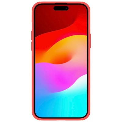 Apple iPhone 15 Plus „Nillkin“ Frosted Shield Pro красный чехол | Vacins.lv