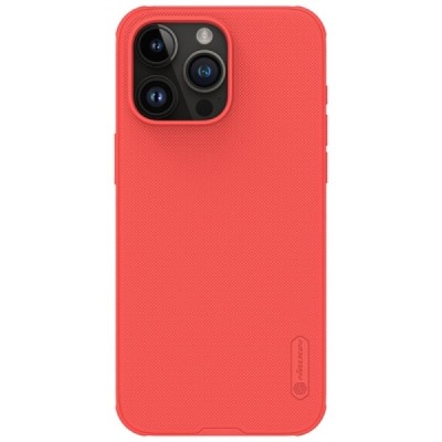 Apple iPhone 15 Pro Max „Nillkin“ Frosted Shield Pro sarkans vāciņš, apvalks | Vacins.lv