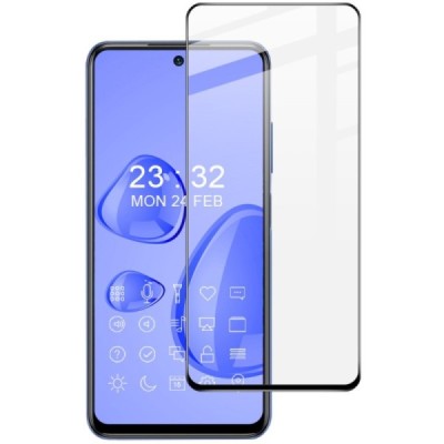 Xiaomi Redmi Note 10T 5G „Imak“ 9H Tempered Glass усиленная защита, черное защитное стекло с полным покрытием 0,2 мм | Vacins.lv