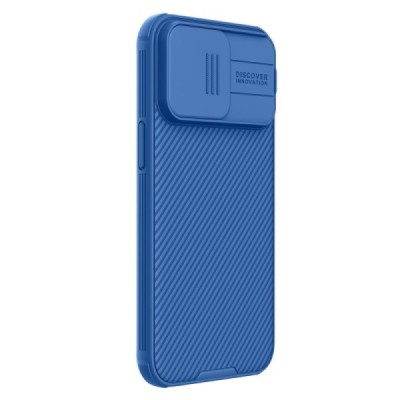 Apple iPhone 15 Pro Max „Nillkin“ CamShield Pro zils apvalks | vacins.lv