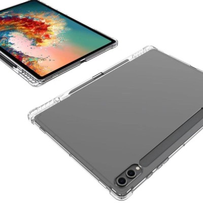 Samsung Galaxy Tab S9 Ultra 14.6" (X910) pastiprinātas aizsardzības cieta silikona (TPU) dzidrs apvalks | Vacins.lv