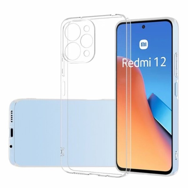 Cieta silikona (TPU) apvalks - dzidrs (Redmi 12 4G)