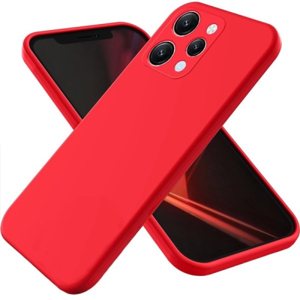 Твердый силиконовый чехол (TPU) „Shell“ - красный (Redmi 12 4G)