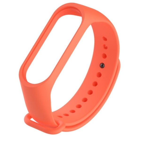 Твердый силиконовый (TPU) ремешок для умных часов - оранжевый (Mi Band 4)