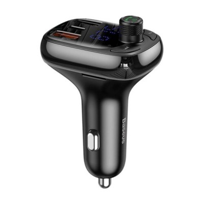 „Baseus“ S-13 Auto FM melns modulators / lādētājs (36W) | Vacins.lv