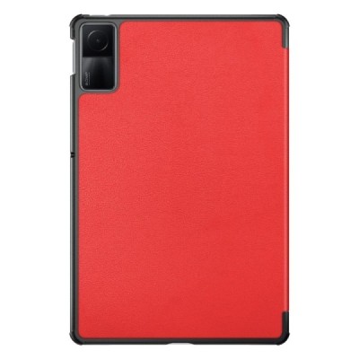 Xiaomi Redmi Pad SE 11" красный кожаный чехол-книжка (складной) | Vacins.lv