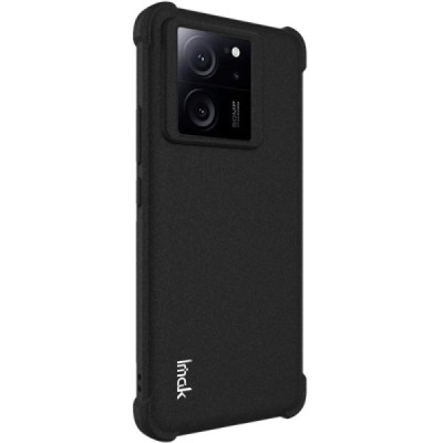 Xiaomi 13T (13T Pro) Imak pastiprinātas aizsardzības cieta silikona (TPU) melns vāciņš | Vacins.lv