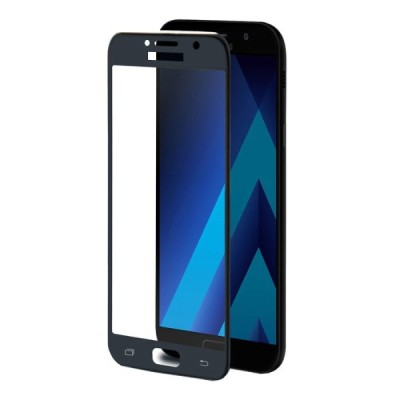 Samsung Galaxy A5 2017 (A520) Calans Tempered Glass melns ekrāna aizsargstikls | Vacins.lv