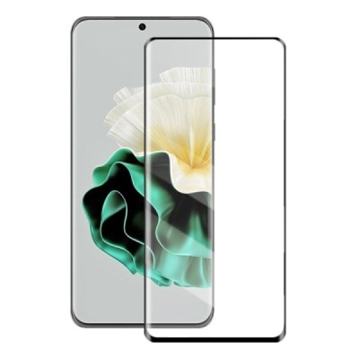 Huawei P60 (P60 Pro) „Mocolo“ Tempered Glass melns ekrāna aizsargstikls | Vacins.lv