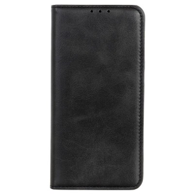 Motorola Edge 20 Pro „Split“ чёрный кожаный чехол-книжка | Vacins.lv