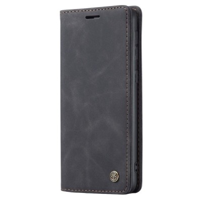 Samsung Galaxy A40 (A405F) CaseMe Retro открываемый чёрный кожаный чехол - книжка | Vacins.lv