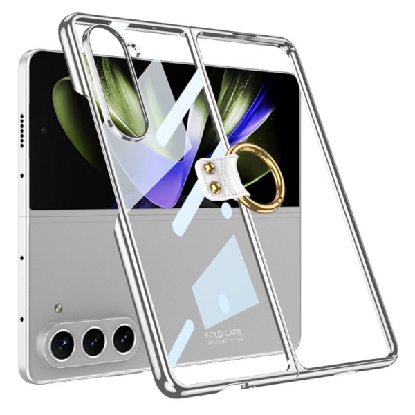 „GKK“ Ring plastmasas dzidrs apvalks - sudrabs (Galaxy Fold5)