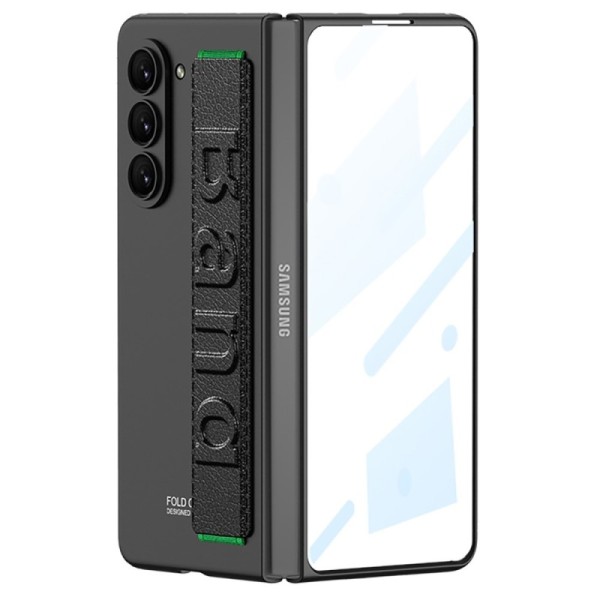 „GKK“ Band Glass plastmasas apvalks - melns (Galaxy Fold5)