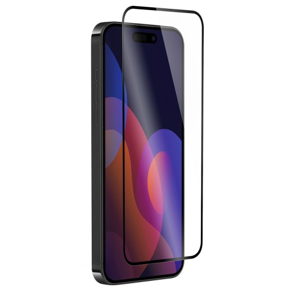 „Guardian“ Tempered Glass ekrāna aizsargstikls 0.26 mm - melns (iPhone 15)