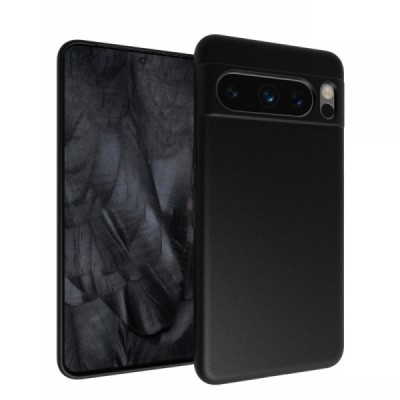 Твердый силиконовый чехол (TPU) для Google Pixel 8 Pro - чёрный | Vacins.lv