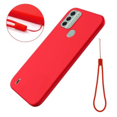 Nokia C31 Shell (TPU) твердый силиконовый чехол - красный | Vacins.lv