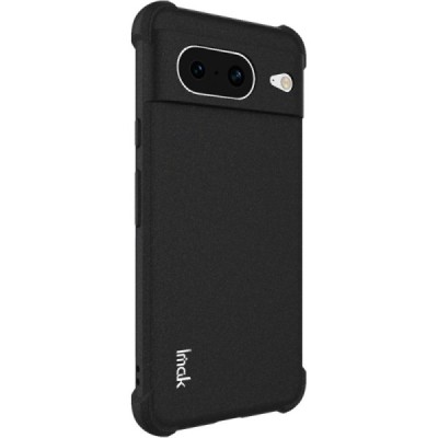 Google Pixel 8 Imak pastiprinātas aizsardzības cieta silikona (TPU) melns vāciņš | Vacins.lv
